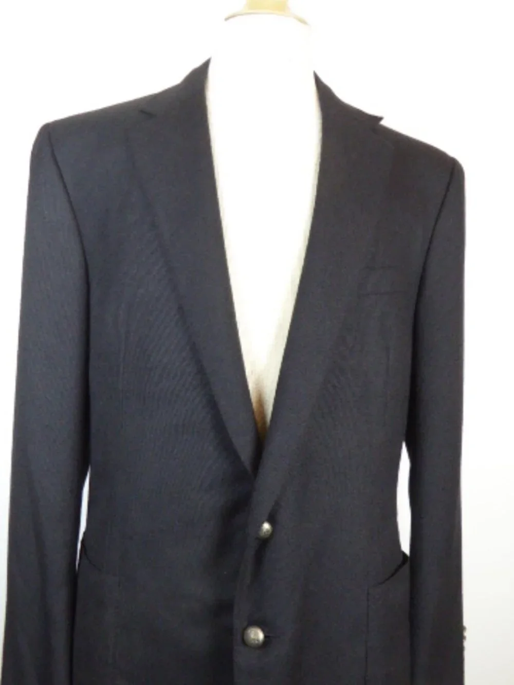 Ralph Lauren purple label collection black 100% cashmere sport jacket blazer 46